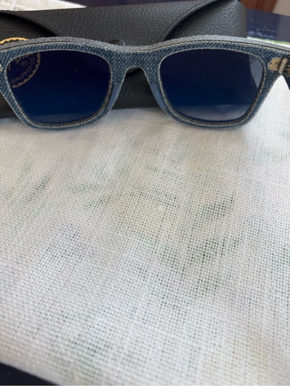 NWT-Rare Ray Ban Denim Wayfarer Sunglasses - Picture 6 of 6